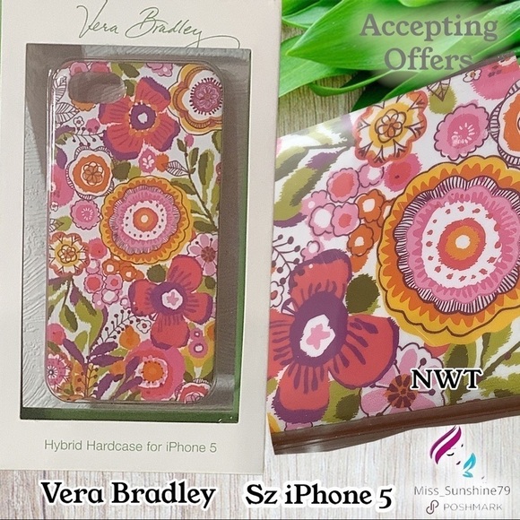 Vera Bradley NWT - Hybrid hardcase iPhone5 - called “ Clementine “ - Picture 1 of 4